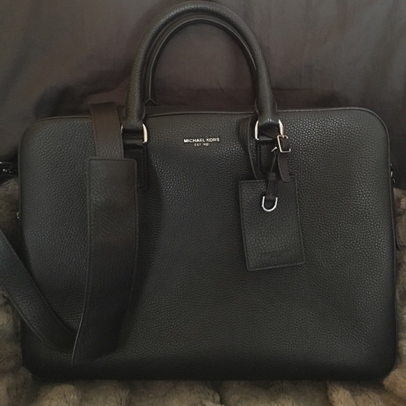 bryant large leather briefcase